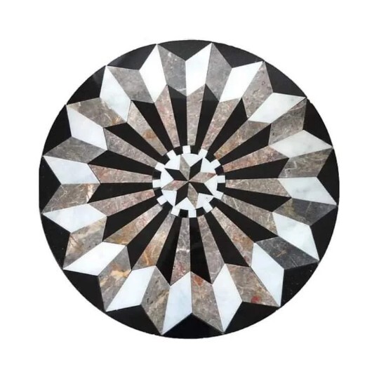 Floor Marble Medallion 28”x28”