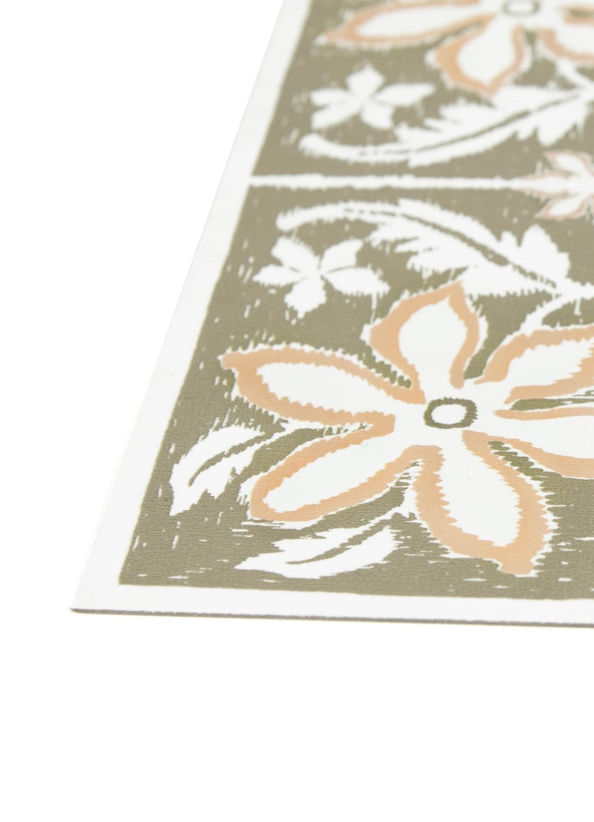 Lillium Green Peel And Stick Floor Tiles Floral Removable Vinyl Flooring