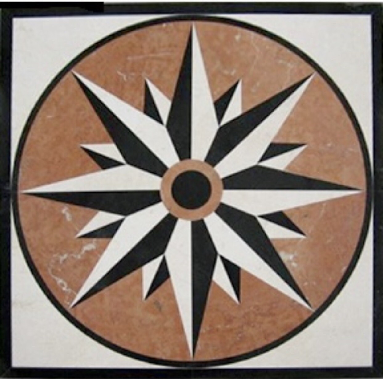 Tile Floor Medallion Marble 40”x40”