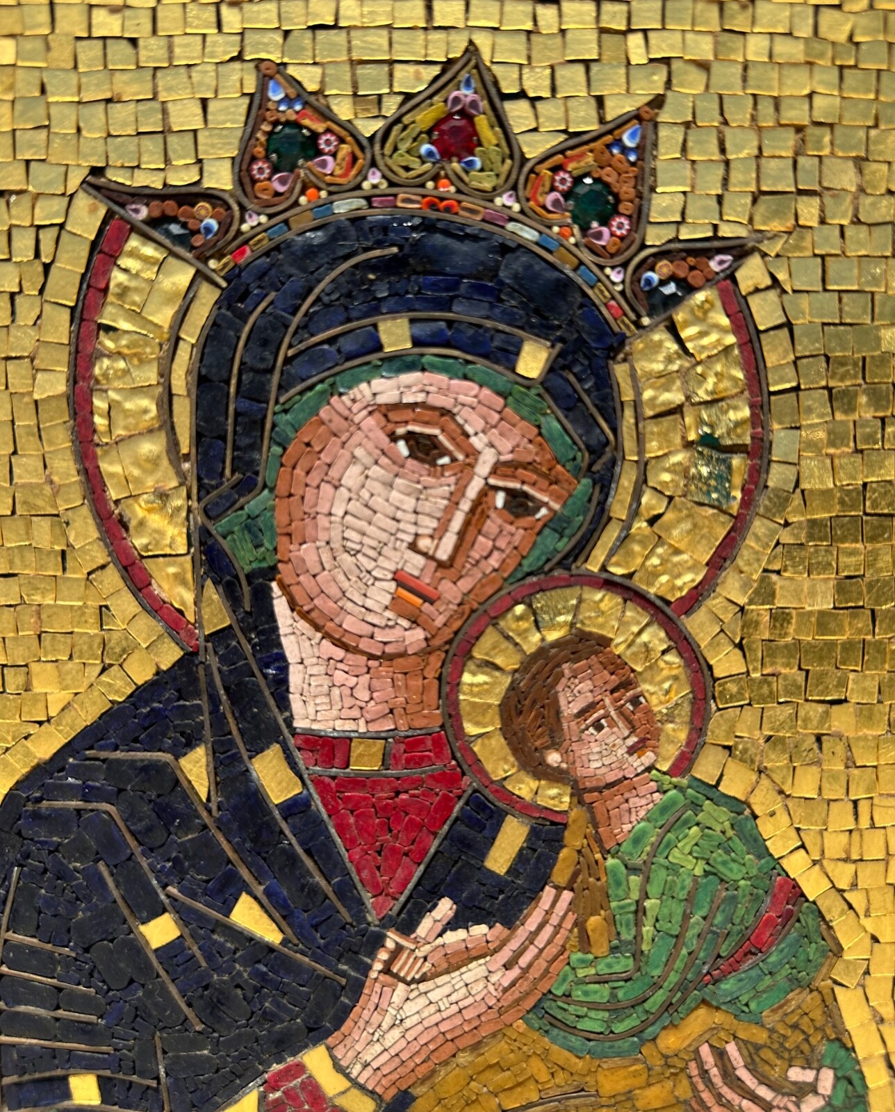 Large Micro-Mosaic panel G. Cinquegrana Studio del Mosaico, Vatican 20th C.