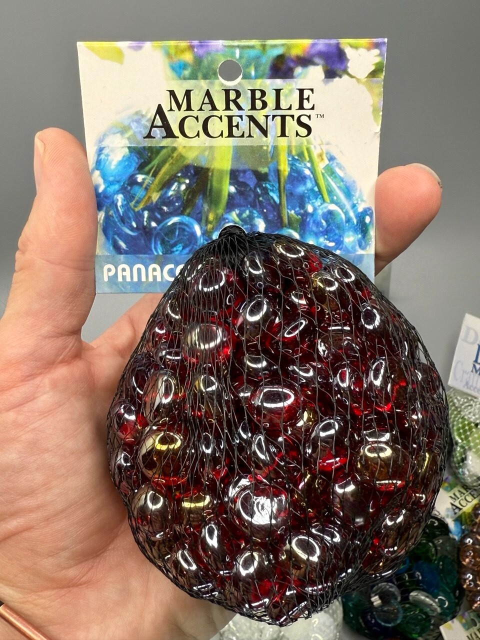 ⭕️ 11LB – 14 BAGS GLASS ACCENT MARBLES 12 OZ EACH MIXED COLORS FOR CRAFTS DECOR