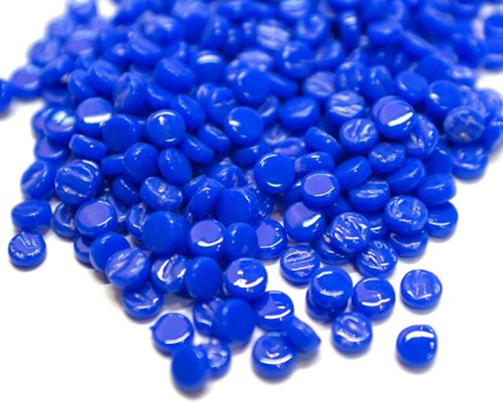 50 Tiles of Brilliant Blue 8 mm Round Glass Mosaic Tiles – 4 mm thick