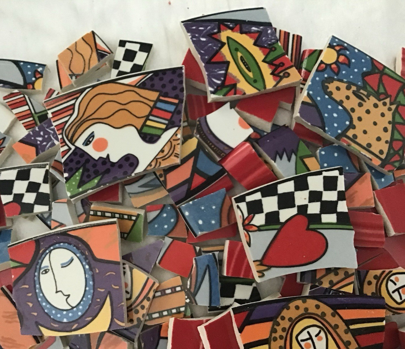 Large PicaSso – VitroMaster Metropolitan cut tiles 9 lg images & 120+ sm tiles