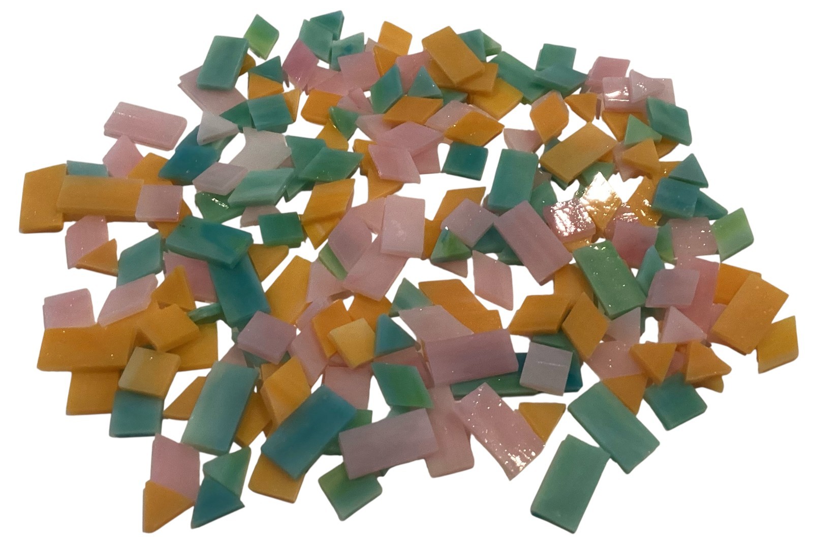 Mosaic Glass Pre-cut Irregular Pastel Mix Glass Tile