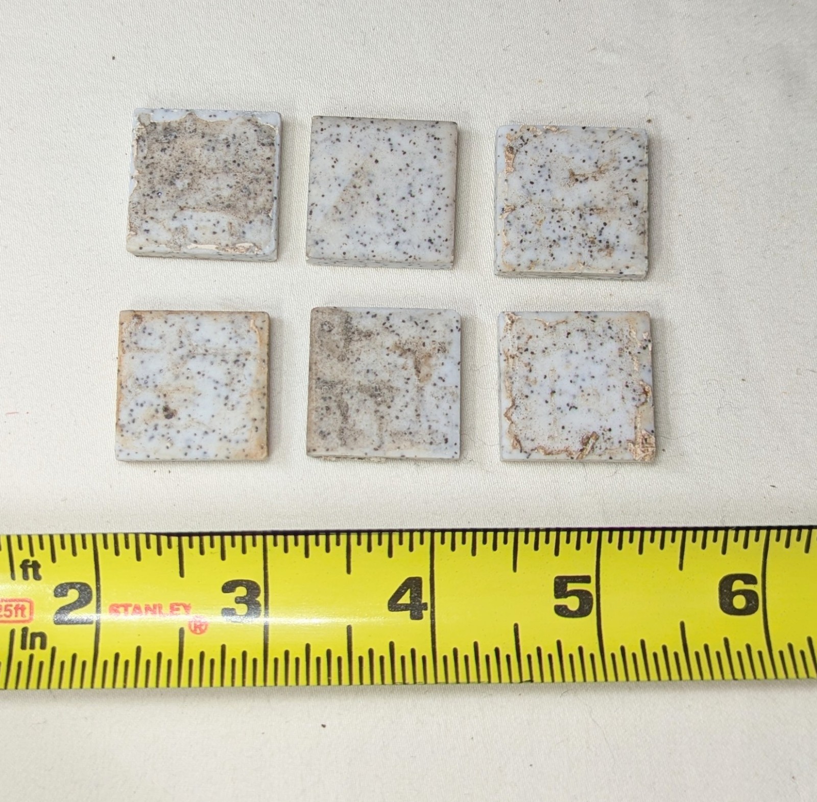 50’s-60’s MCM Vintage 285 Mini Speckled Square Tiles MID CENTURY MODERN CERAMICS