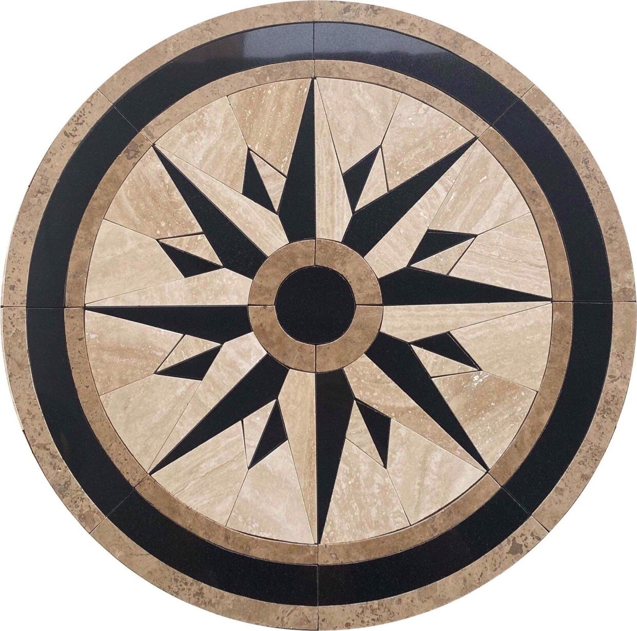 Floor Medallion Marble Mosaic 28”x28”
