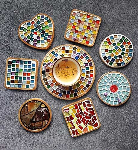Mixed Color Mosaic Glass Tiles Shine Crystal Pieces Small, Panchromatic