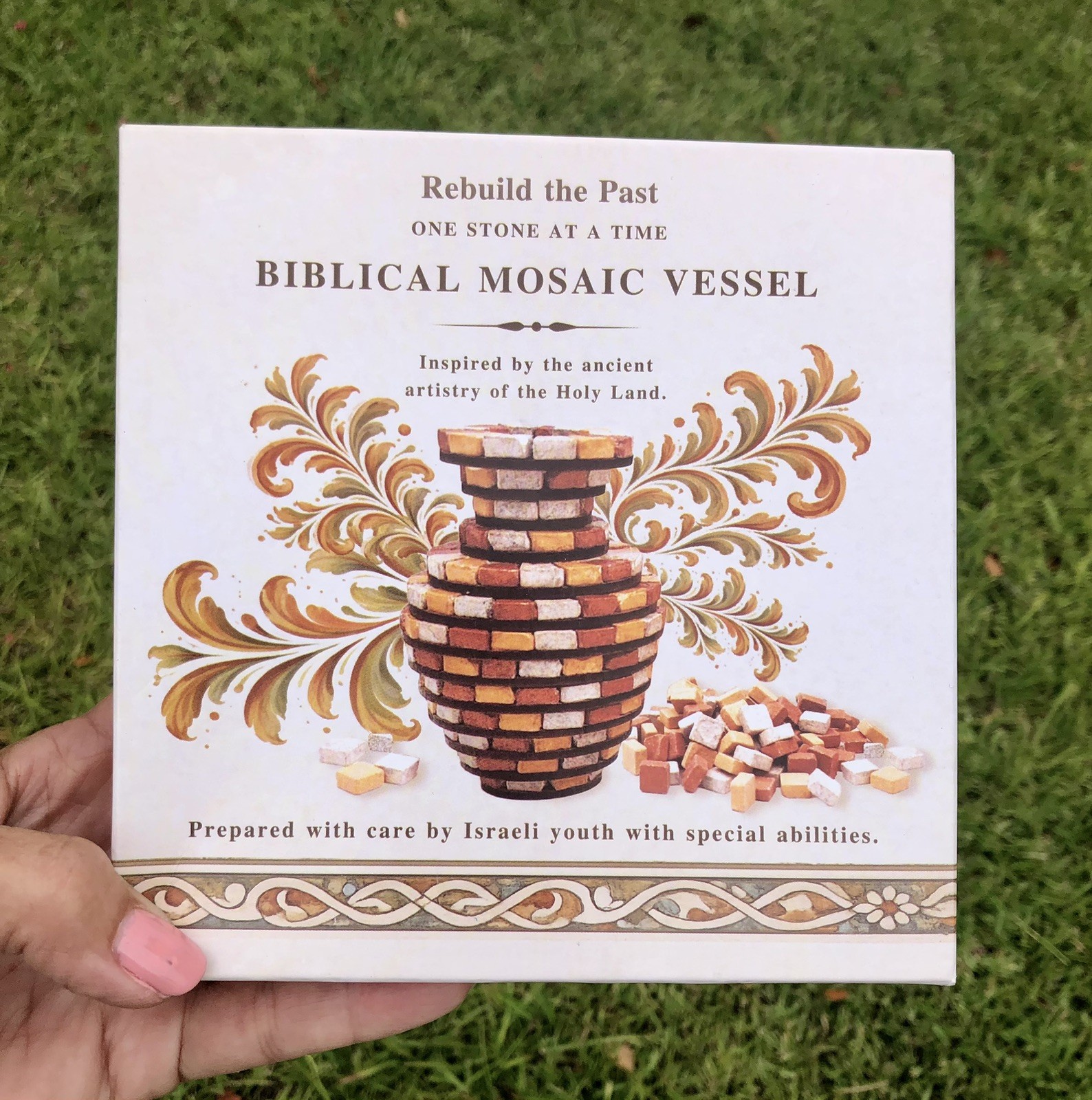 SBS Rebuild the Past Biblical Mosaic Vessel Craft Kit – Real Stone Tiles – NIP