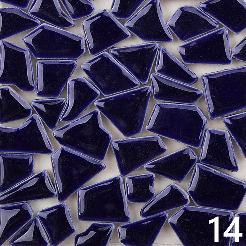 200g Asymmetrical Ceramic Mosaic Tiles DIY for Artwork Craft Home Decoration