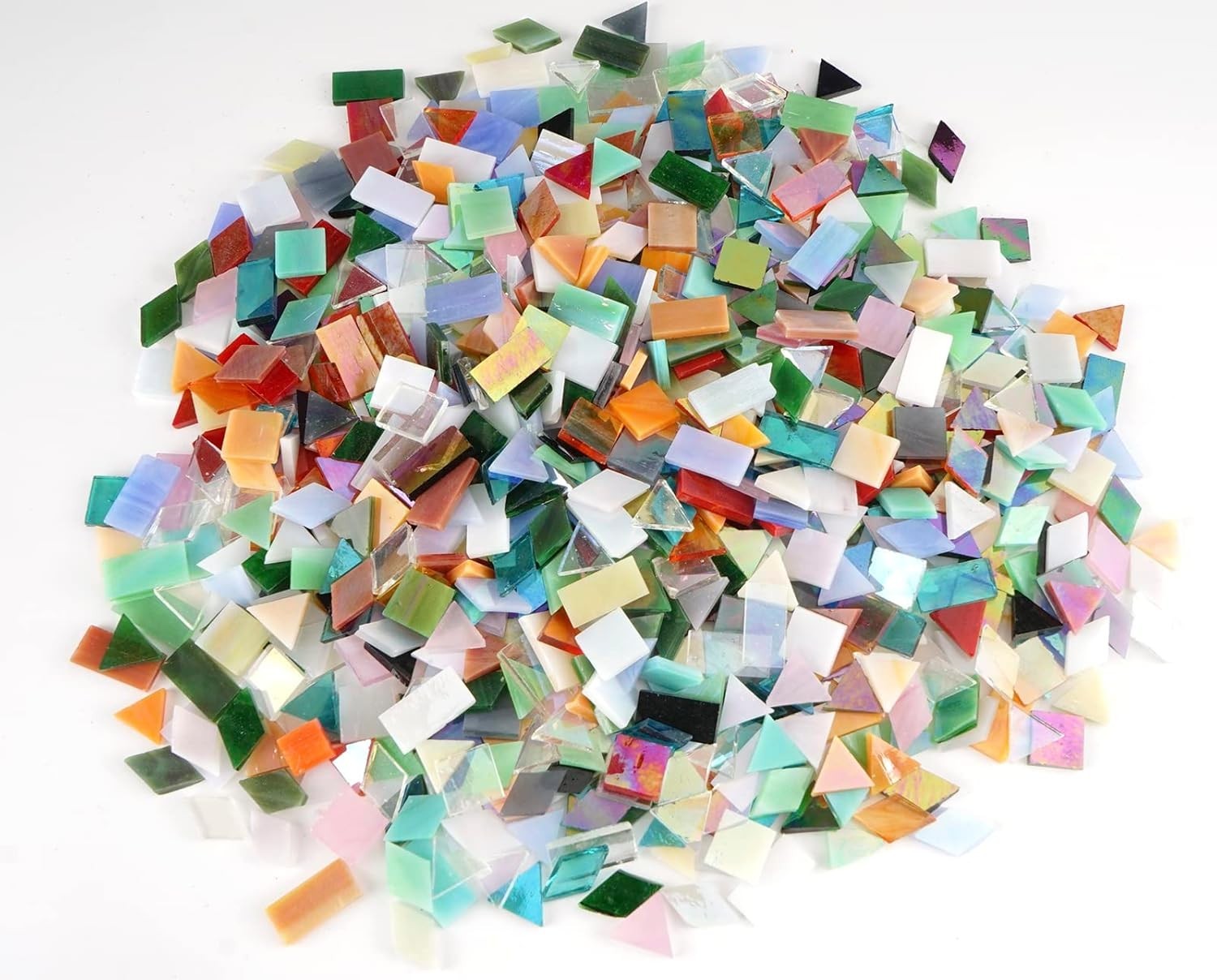 Modern Iridescent Glass Mosaic Tile Bulk – 700 Pieces for Creative Home Décor