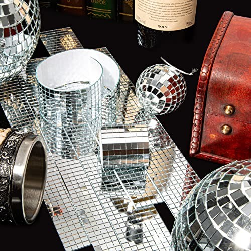Disco Ball Tiles, 5 x 5 mm Self-Adhesive Mirror Tiles | for 4720 PCS Silver