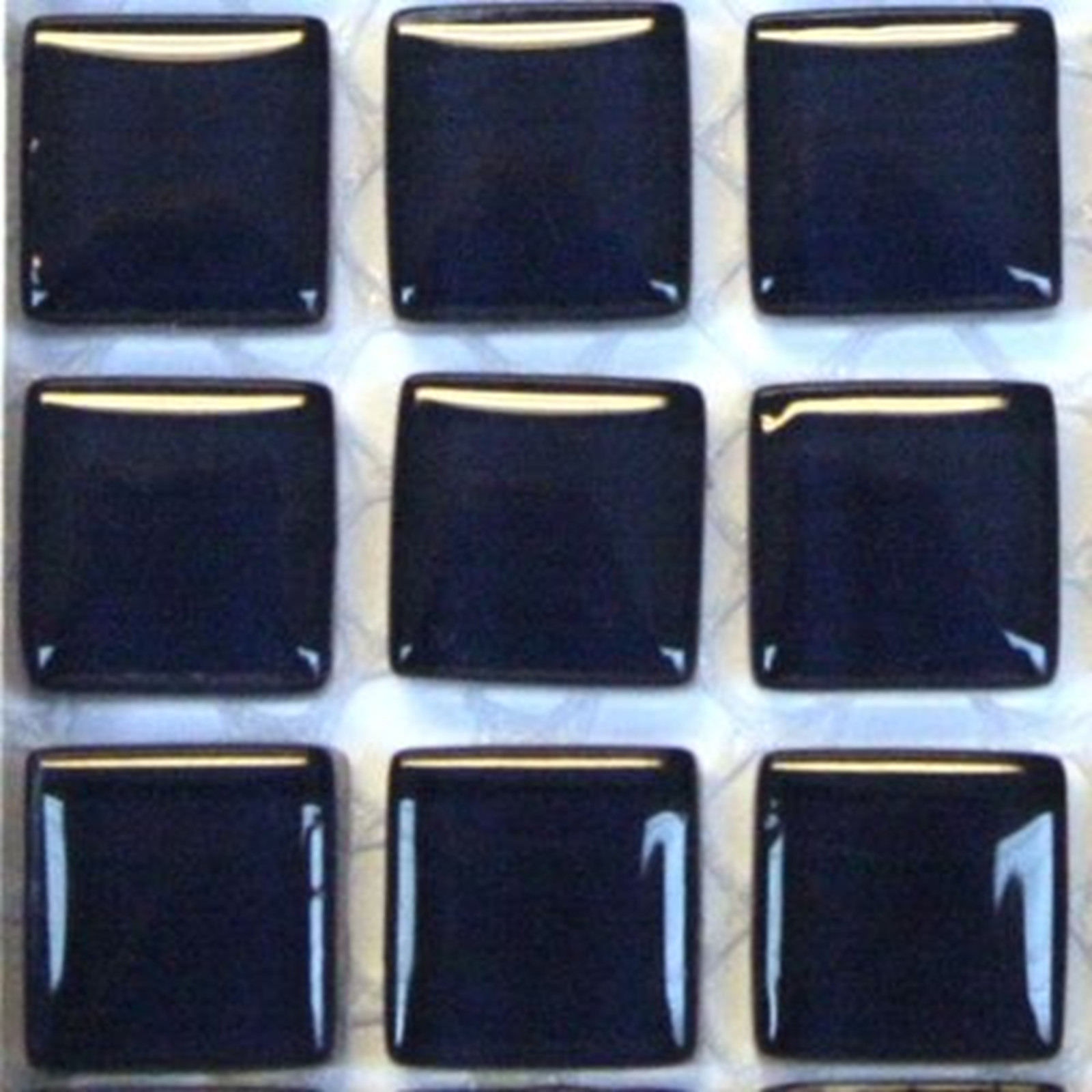 Dark Blue Glass Mosaic Tile Pieces – 50 Tiles – 3/8 inch – Mixed Media Art