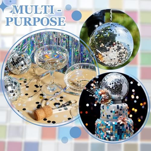 Pcs Mirror Mosaic Tiles 5 x 5 mm Square Glass Self-Adhesive Disco 1920 Purple